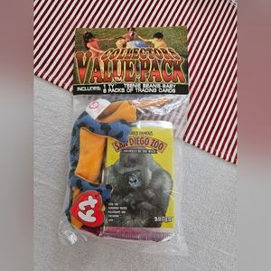 Collectors pack: Ty 1997 McDonald's Beanie Baby and 6 packs of Trading Cards